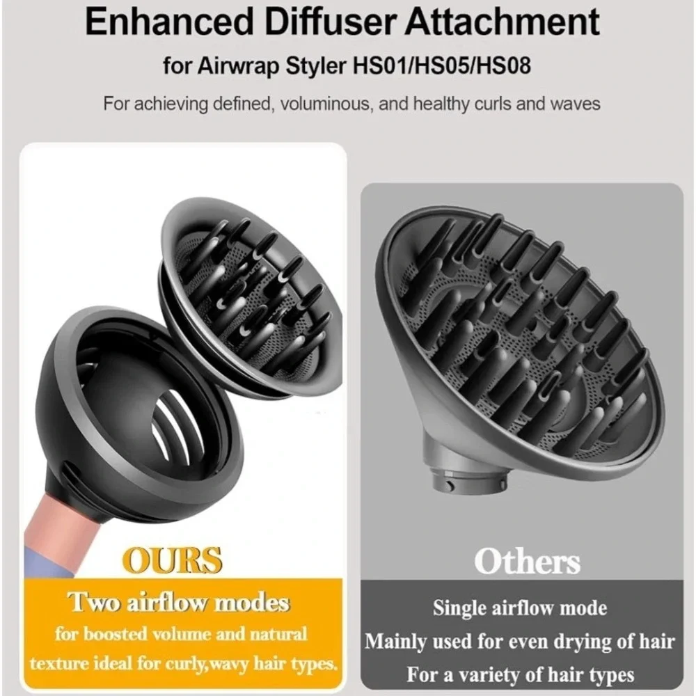Wave and Curl Diffuser Attachment for Dyson Airwrap HS01 HS05 HS08  NEW
